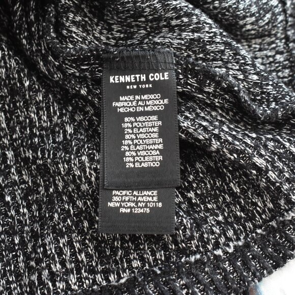 Women's KENNETH COLE Pullover Hoodie Long Sleeve LARGE Charcoal Gray - Picture 9 of 9